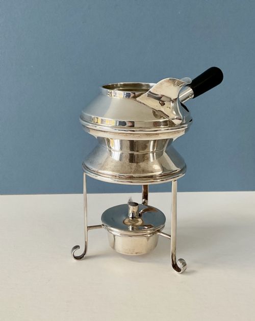 ANTIQUE VICTORIAN SOLID SILVER BRANDY WARMER - ADDITIONAL PHOTO 6