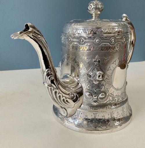 ANTIQUE SCOTTISH SILVER TEA SET - ADDITIONAL PHOTO 6
