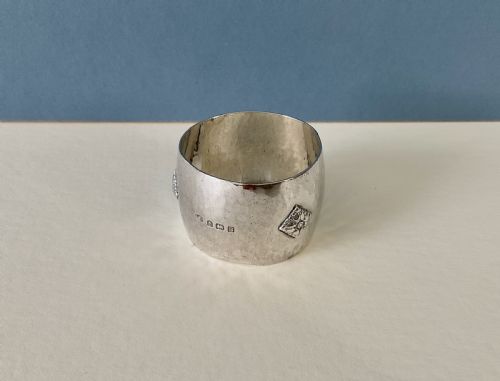 ANTIQUE SILVER AE JONES NAPKIN RING - ADDITIONAL PHOTO 4
