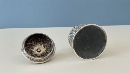 ANTIQUE EDWARDIAN SILVER STRING OR TWINE BOX - ADDITIONAL PHOTO 4