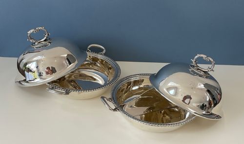 pair of paul storr georgian silver entree dishes 1792 - CATEGORY: ANTIQUE SILVER - DATED GEORGIAN