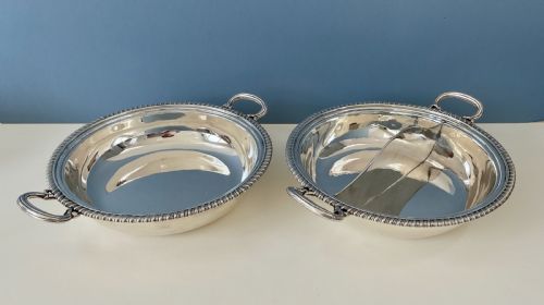 PAIR OF PAUL STORR GEORGIAN SILVER ENTREE DISHES 1792 - ADDITIONAL PHOTO 5