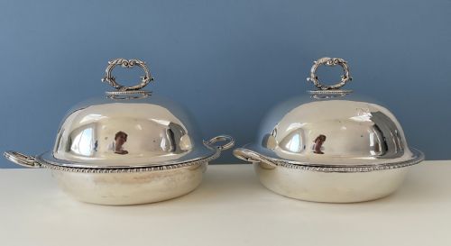 PAIR OF PAUL STORR GEORGIAN SILVER ENTREE DISHES 1792 - ADDITIONAL PHOTO 8