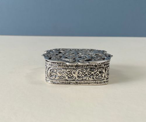 ANTIQUE SILVER POT POURRI JEWELLERY BOX - ADDITIONAL PHOTO 3