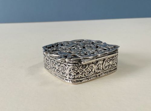 ANTIQUE SILVER POT POURRI JEWELLERY BOX - ADDITIONAL PHOTO 4