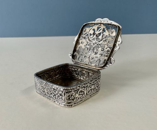 ANTIQUE SILVER POT POURRI JEWELLERY BOX - ADDITIONAL PHOTO 5