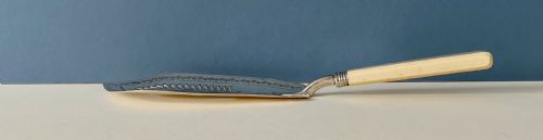 fig 1. Antique Georgian Silver Fish Slice