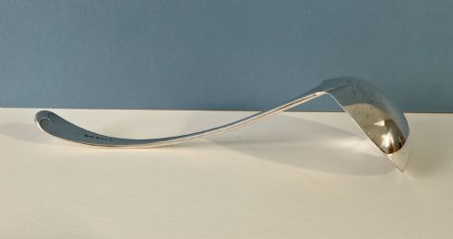 LARGE SILVER PLATED SOUP LADLE - ADDITIONAL PHOTO 1
