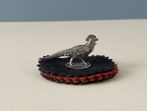 ANTIQUE SILVER PEN WIPE PHEASANT - ADDITIONAL PHOTO 2