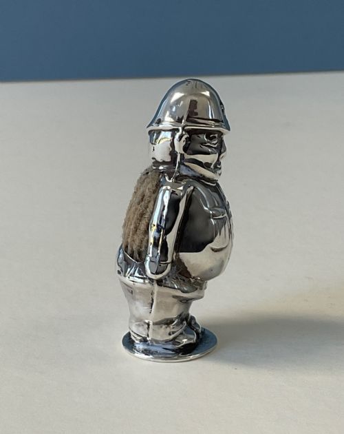 NOVELTY SILVER PIN CUSHION POLICEMAN - ADDITIONAL PHOTO 1