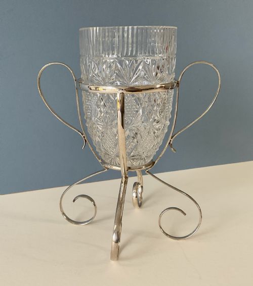ANTIQUE SILVER PLATED CENTRE PIECE - ADDITIONAL PHOTO 2