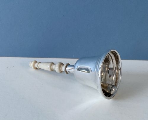 ANTIQUE SILVER TABLE BELL - ADDITIONAL PHOTO 1
