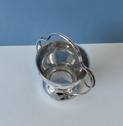 ANTIQUE SILVER ART NOUVEAU BASKET - ADDITIONAL PHOTO 2