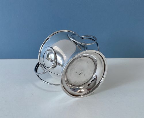 ANTIQUE SILVER ART NOUVEAU BASKET - ADDITIONAL PHOTO 4