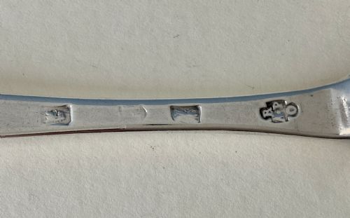 PAIR OF GEORGE I ANTIQUE SILVER SPOONS - ADDITIONAL PHOTO 3