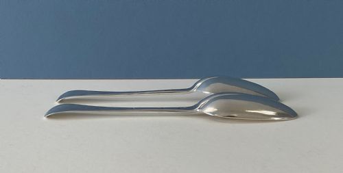 PAIR OF GEORGE I ANTIQUE SILVER SPOONS - ADDITIONAL PHOTO 4
