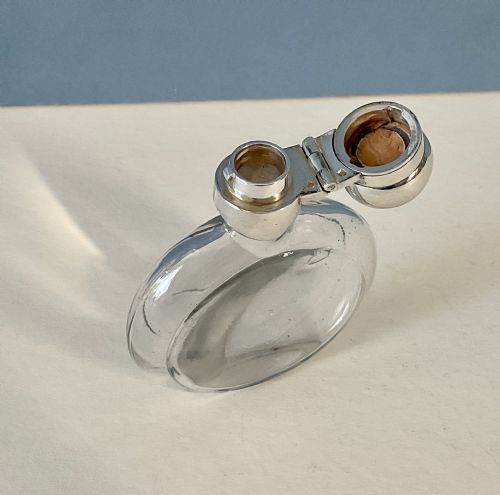 ANTIQUE SILVERCAPPED TRAVELLING MEDICINE BOTTLE - ADDITIONAL PHOTO 2