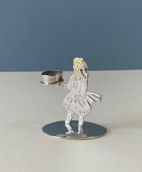 ANTIQUE EDWARDIAN SILVER CHAMBERSTICK