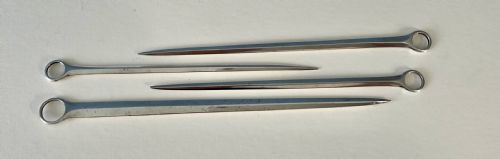 SET OF 4 GEORGIAN SOLID SILVER SKEWERS - ADDITIONAL PHOTO 2