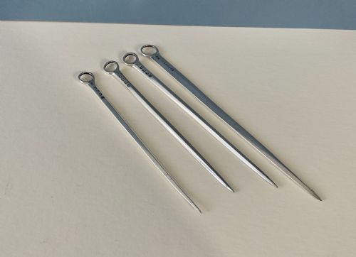 SET OF 4 GEORGIAN SOLID SILVER SKEWERS - ADDITIONAL PHOTO 3