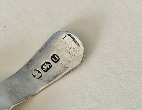 ANTIQUE SILVER GEORGIAN CADDY SPOON - ADDITIONAL PHOTO 3