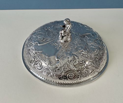 GEORGIAN SOLID SILVER ENTREE DISH - ADDITIONAL PHOTO 4