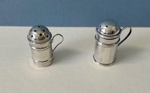 MATCHED PAIR OF ANTIQUE SILVER NOVELTY PEPPERS - ADDITIONAL PHOTO 2