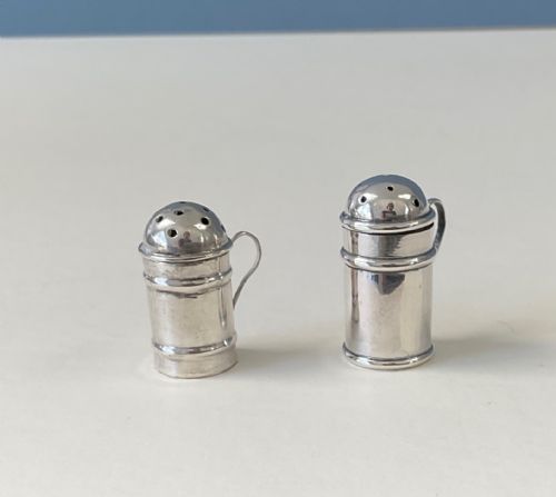 MATCHED PAIR OF ANTIQUE SILVER NOVELTY PEPPERS - ADDITIONAL PHOTO 3