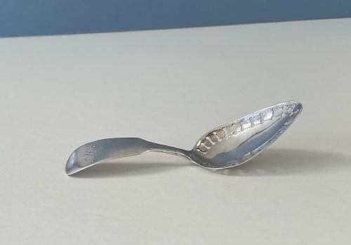 ANTIQUE GLASGOW SILVER CADDY SPOON