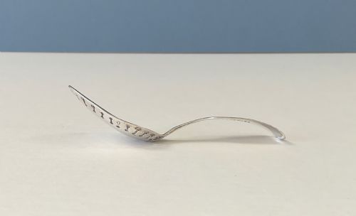 ANTIQUE GLASGOW SILVER CADDY SPOON - ADDITIONAL PHOTO 1