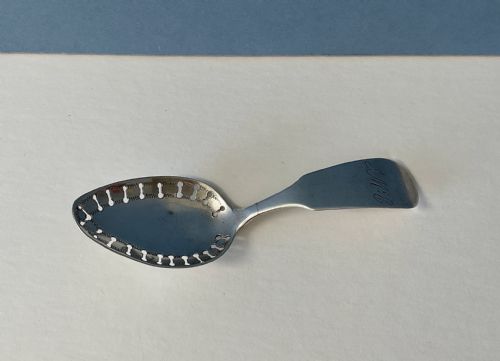 ANTIQUE GLASGOW SILVER CADDY SPOON - ADDITIONAL PHOTO 3