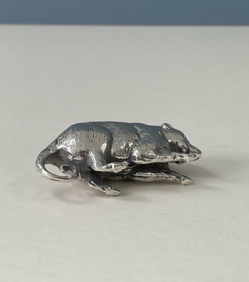 ANTIQUE SILVER PIN CUSHION POSSUM - ADDITIONAL PHOTO 2