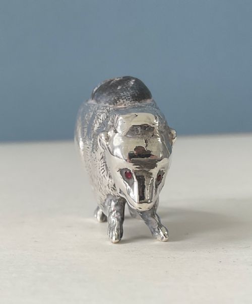 ANTIQUE SILVER PIN CUSHION POSSUM - ADDITIONAL PHOTO 4