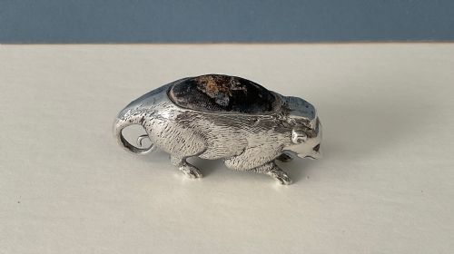ANTIQUE SILVER PIN CUSHION POSSUM - ADDITIONAL PHOTO 5