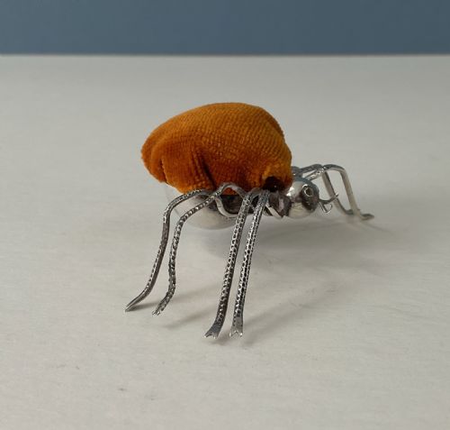 ANTIQUE SILVER SPIDER PIN CUSHION - ADDITIONAL PHOTO 2