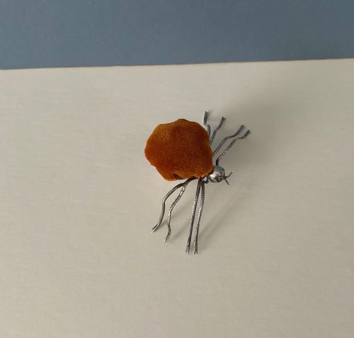 ANTIQUE SILVER SPIDER PIN CUSHION - ADDITIONAL PHOTO 6