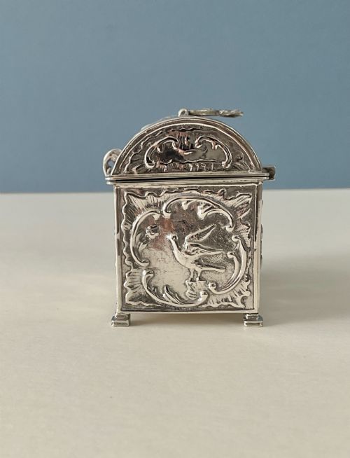 ANTIQUE SILVER MARRIAGE CASKET - ADDITIONAL PHOTO 2