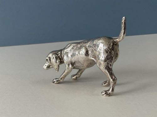 ANTIQUE SOLID SILVER NOVELTY PEPPER DOG - ADDITIONAL PHOTO 1