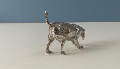ANTIQUE SOLID SILVER NOVELTY PEPPER DOG - ADDITIONAL PHOTO 2