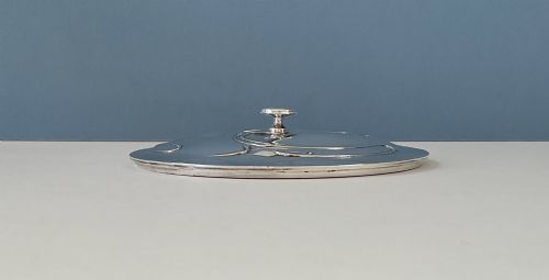 ANTIQUE SILVER ART NOUVEAU COVERED BOWL - ADDITIONAL PHOTO 6