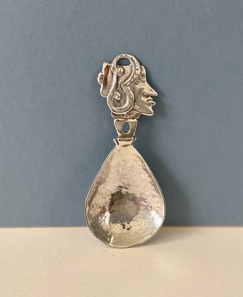 Antique Silver Arts & Crafts Caddy Spoon - Judy