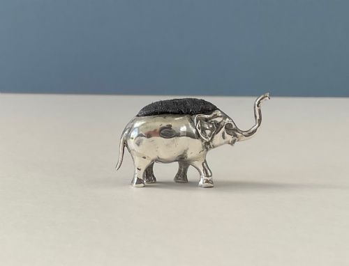 Antique Silver Miniature Novelty Pin Cushion