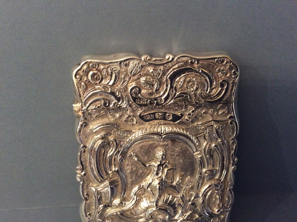 Solid Silver Card Case - Nathanial Mills View III