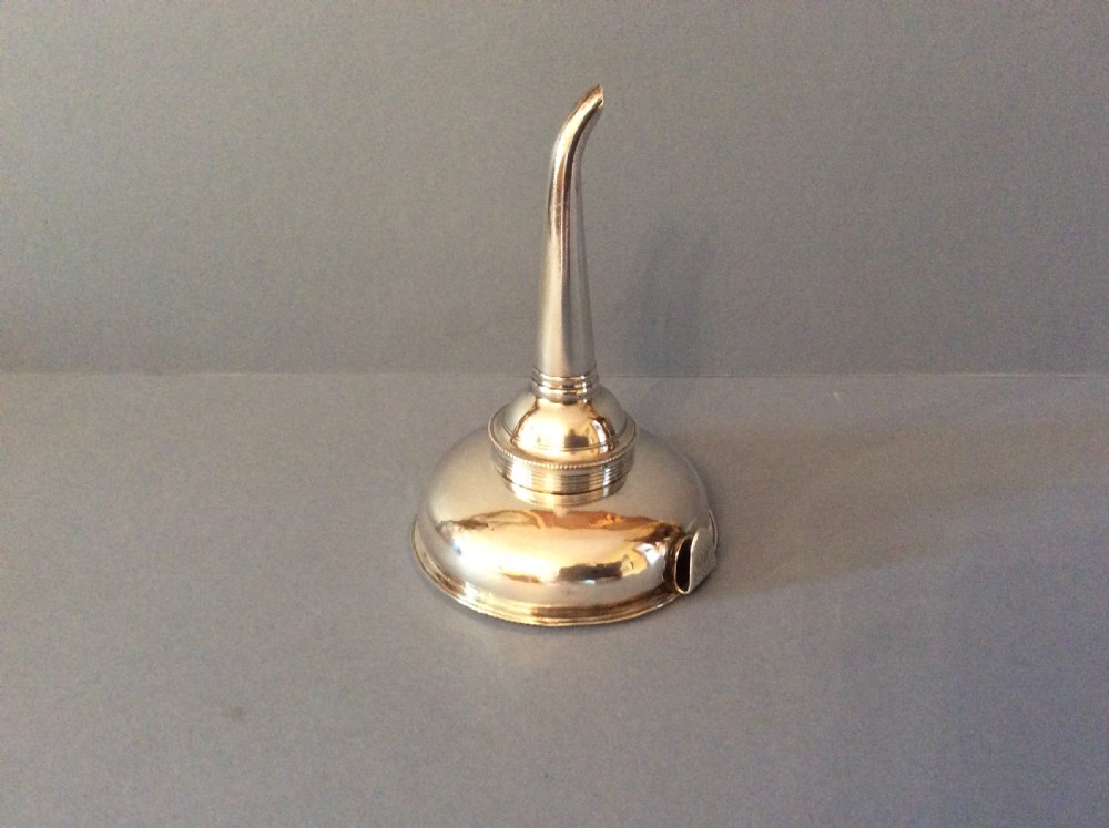Antique Solid Silver George III 3-Part Wine Funnel View VI