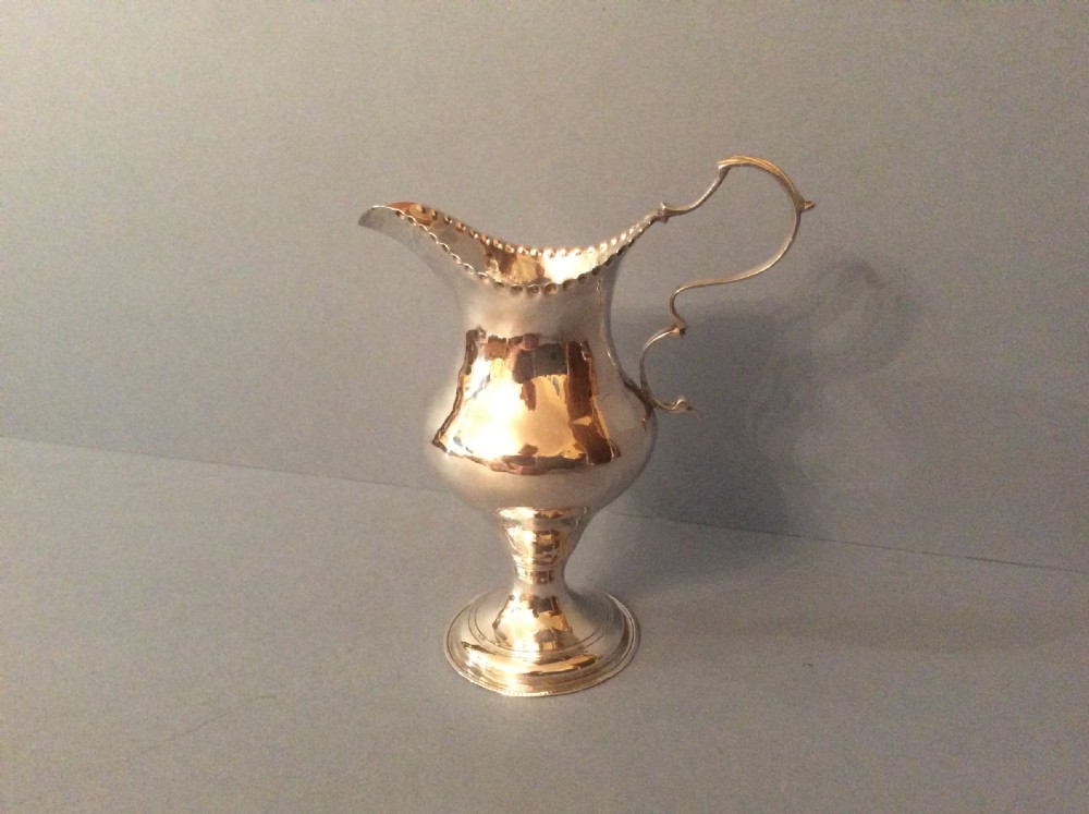 Antique Solid Silver Georgian Jug View IV