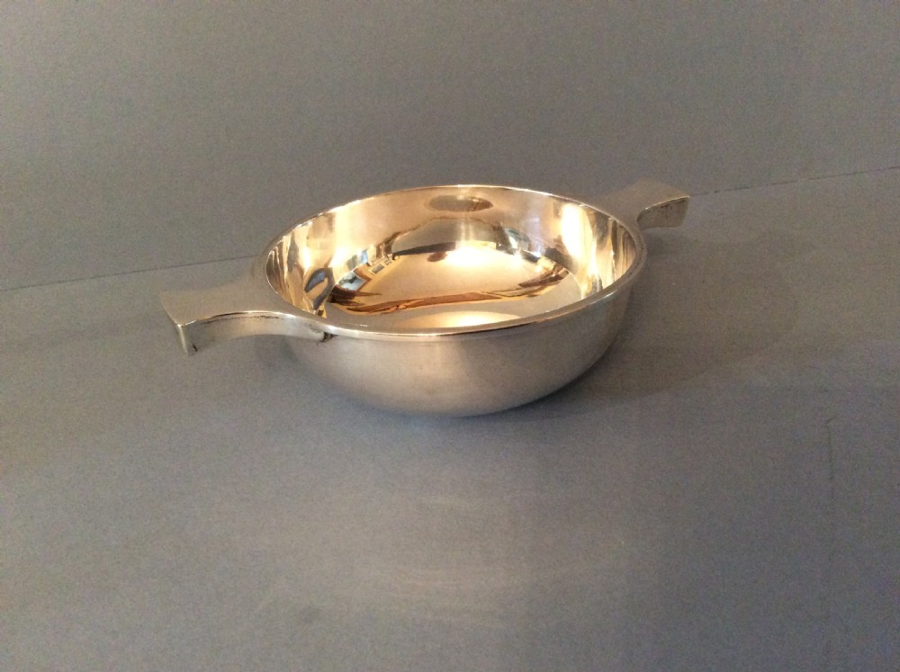 Antique Solid Silver Quaiche View III