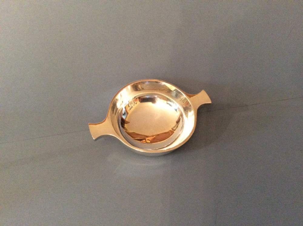 Antique Solid Silver Quaiche View IV