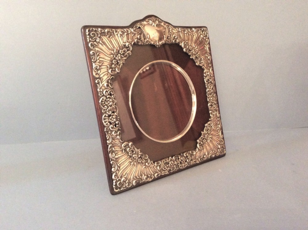 Antique Solid Silver Edwardian Photo Frame View V