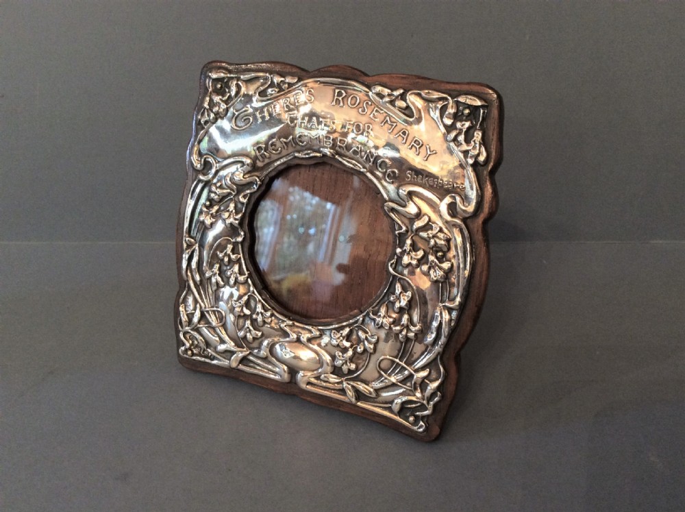 Edwardian Solid Silver Frame with Shakespeare Quotation View IV