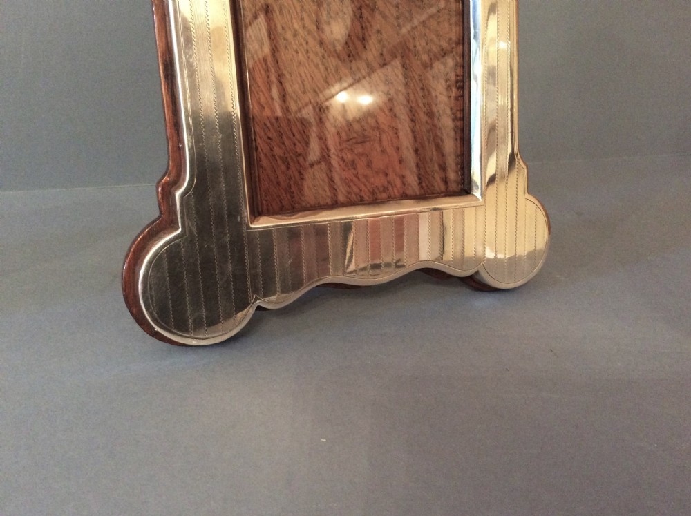 Heavy Antique Edwardian Solid Silver Photo Frame View V